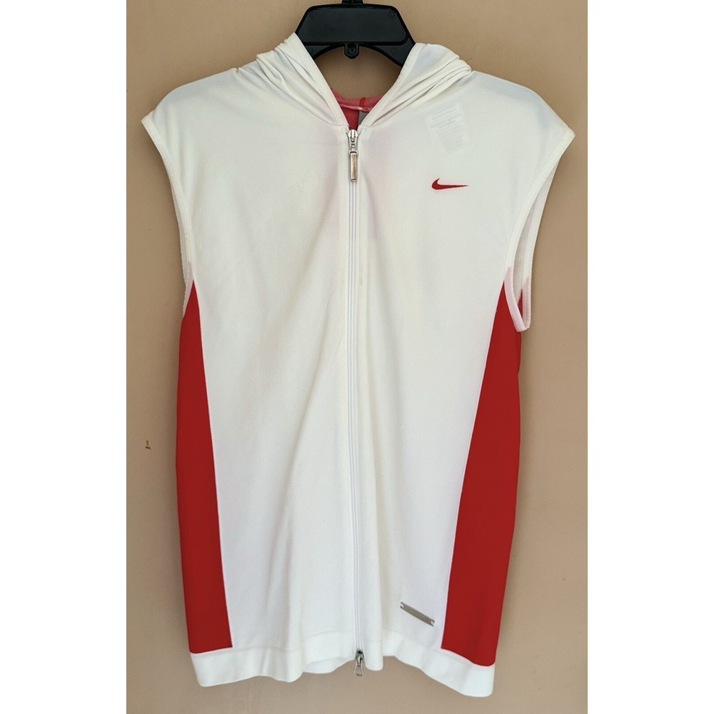 NIKE MMIV Vest Men's M Orange/Ivory Hooded Zip VTG Limited Edition CCXXXIII/DCC